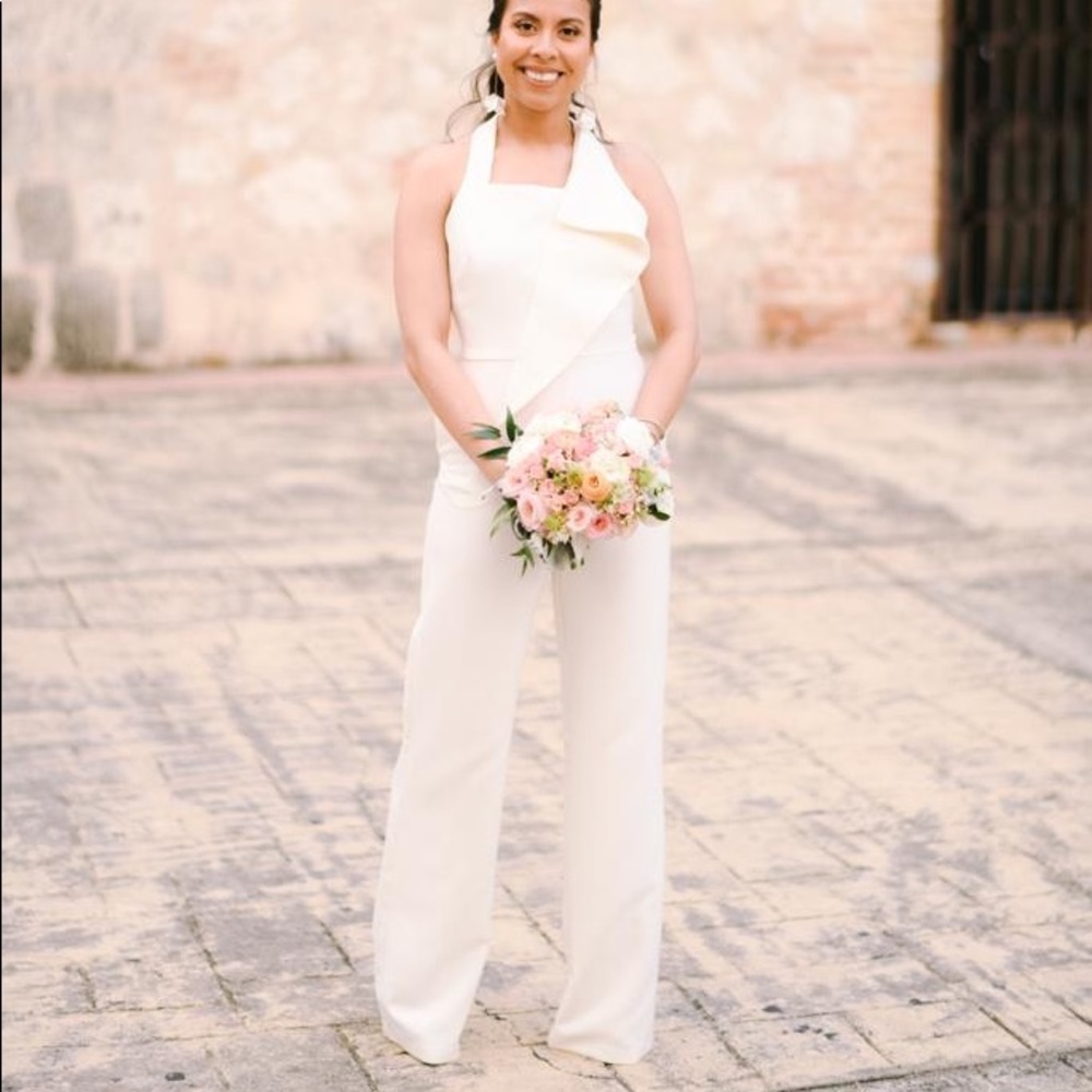 AQAQ white jumpsuit